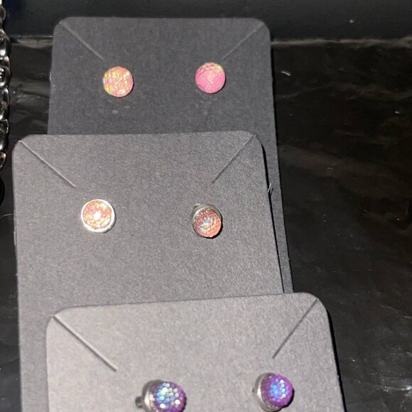 10pc Jewelry bundle hair clips earrings necklace bracelet - Picture 9 of 16